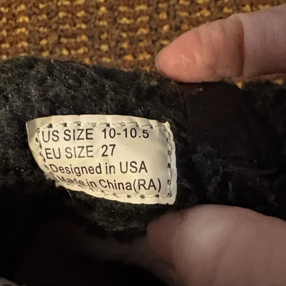 pediped Black and Scandi Fair Isle Colorful Knit and leather Boots size 27/US 10 - Picture 3 of 5